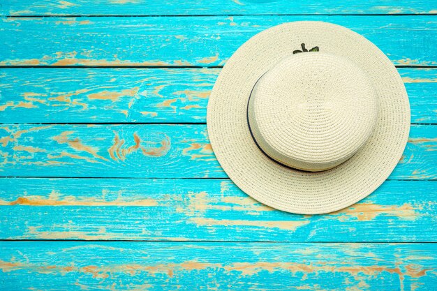 Top view beach hat