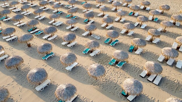 Top view of the beach of Sveti Vlas