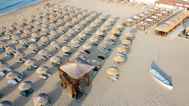 Top view of the beach of Sveti Vlas