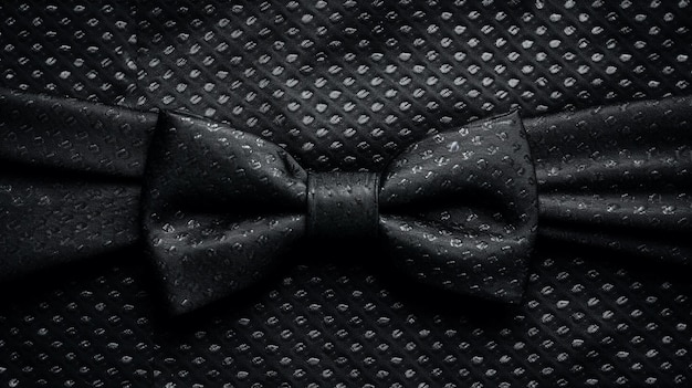 Photo top view bow tie texture background