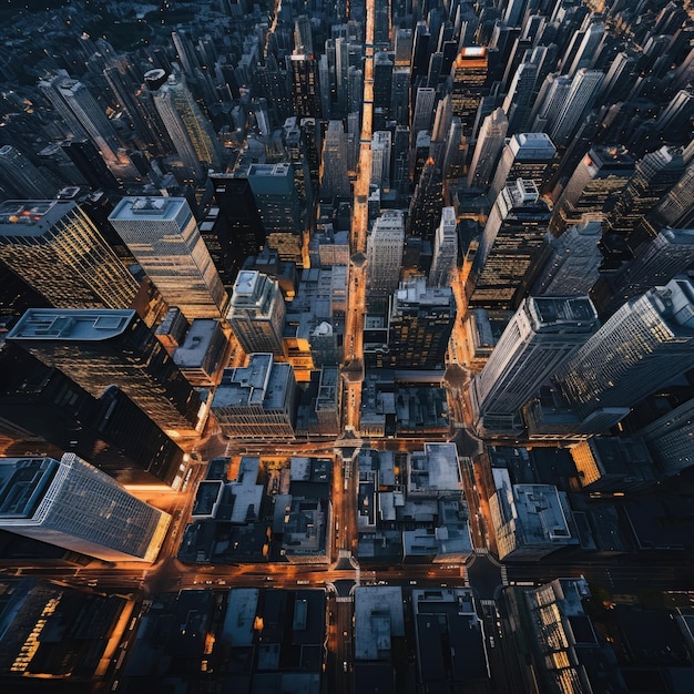 Top View of Buildings