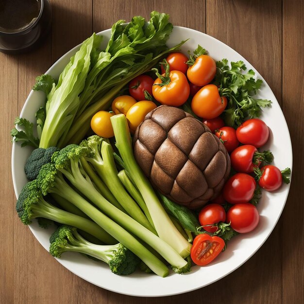 top view of a bunch of vegetables in a bowl