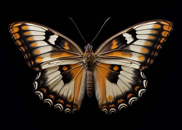 Photo top view butterfly illustration