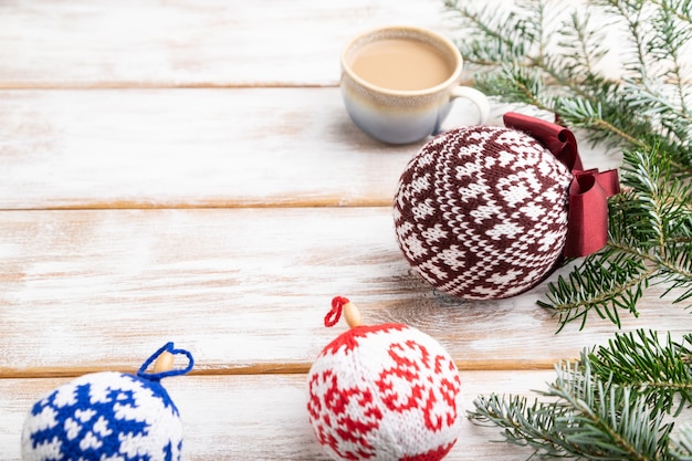 top view Christmas decorations