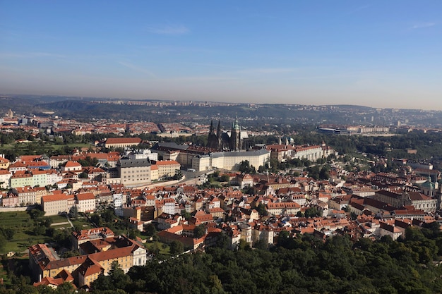 Вид с вершины города Праги