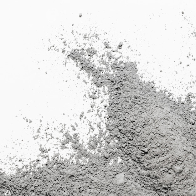 Photo top view clay powder