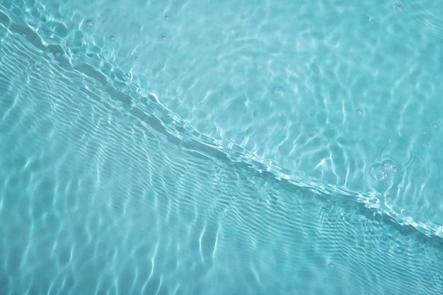 Photo top view clear ocean water texture background