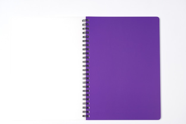 Top view collection of notebook front