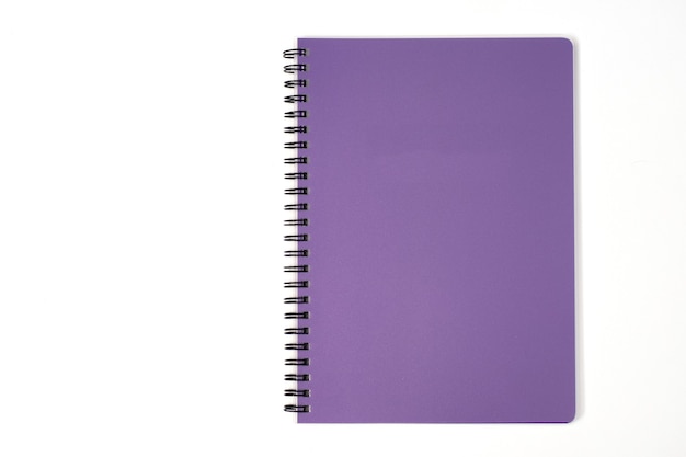 Top view collection of notebook front