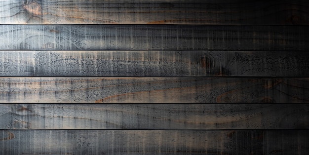 Top view of dark old wooden table texture