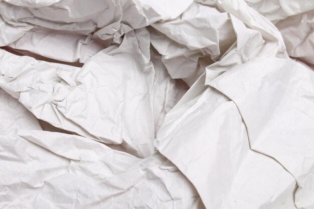 Top view detailed abstract crumpled paper texture or background