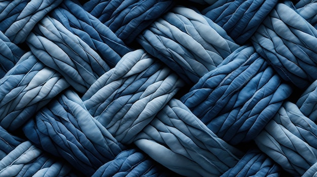 Top view of detailed macro view of bleached denim weave Seamless backdrop Luxury weaving Fabric tiles Generative AI