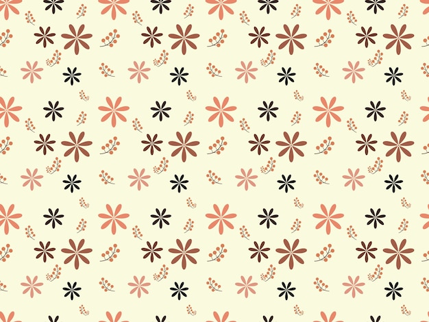 Photo top view floral pattern