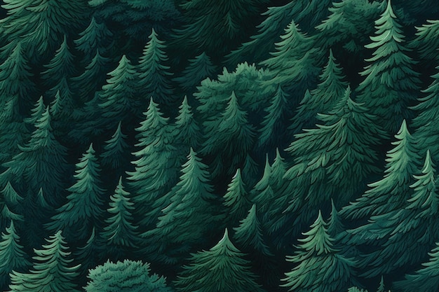 Top view of the forest seamless