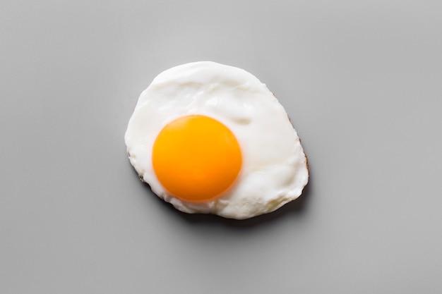 Top view fried egg