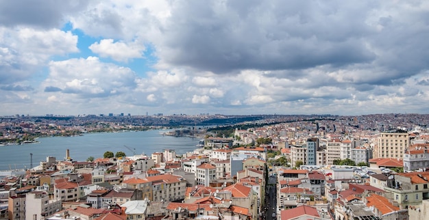 Vista dall'alto dalla torre di galata a istanbul
