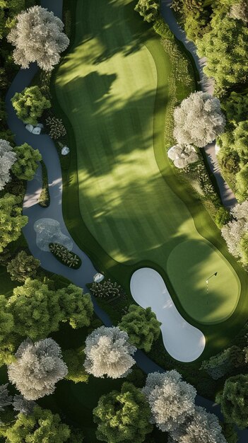 Top View of the golf court