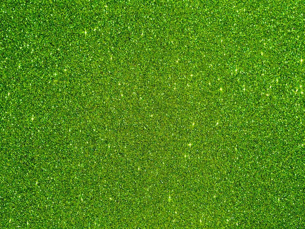 Top view green glitter background