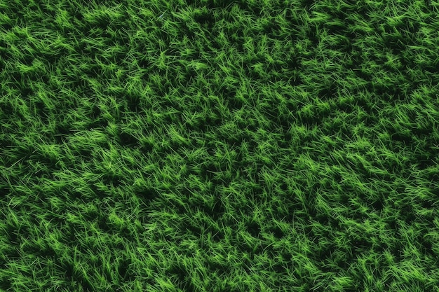 Top view of green grass texture perfect for sports or summer themed projects Generative AI