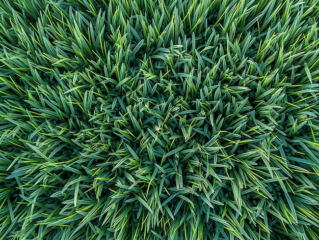 Top view of green grass texture