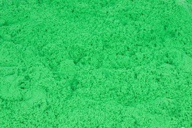 Top view of green sand