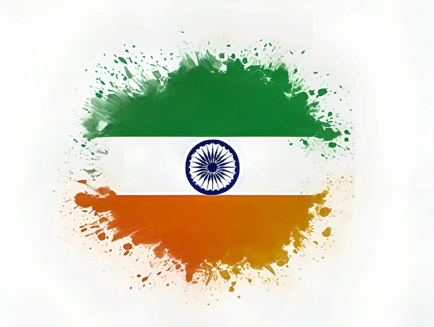 TOP VIEW INDIAN FLAG