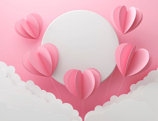 top view of lots of pink hearts