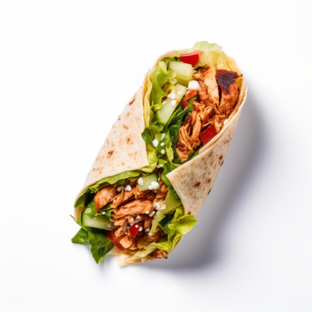 Premium AI Image | Top view minimalistic of an isolated BBQ Chicken