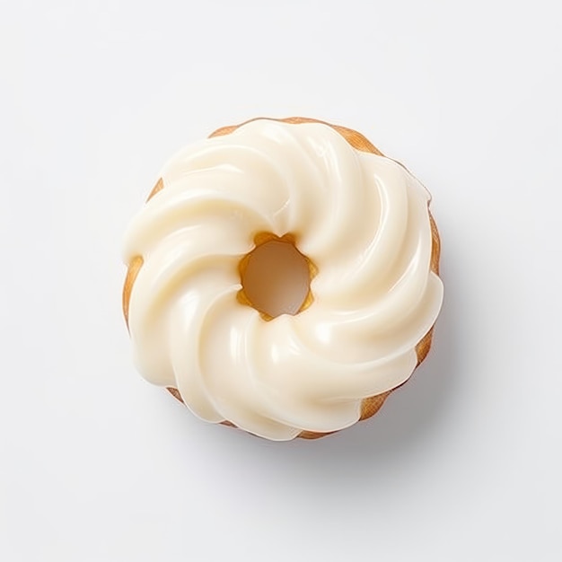 Top view minimalistic of stacked cruller