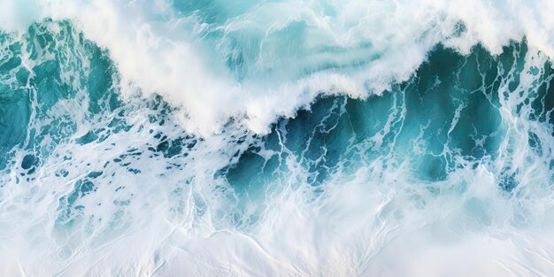 Top view of ocean seawater