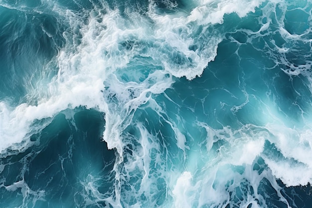 Top view ocean wallpaper perfect for calming backgrounds generative ai