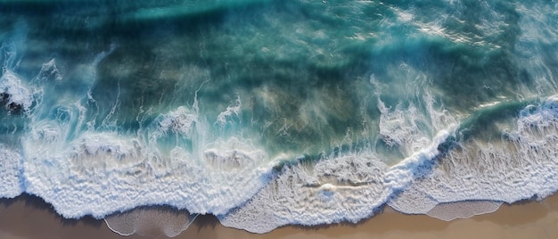 Top View of Ocean Waves