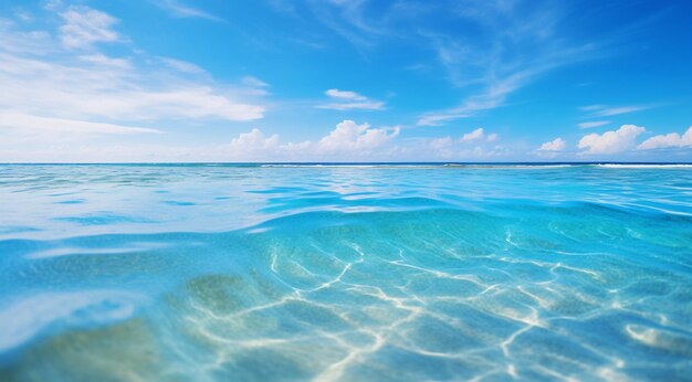 写真 海の上の景色 - 海の景色 - サンゴの青い水