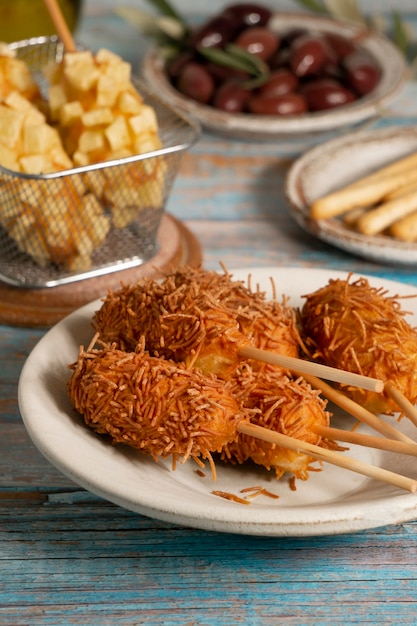 사진 맛있는 옥수수 개에 대한 상위 뷰