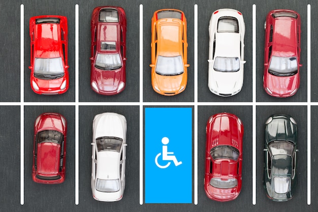 障害者用駐車場の平面図