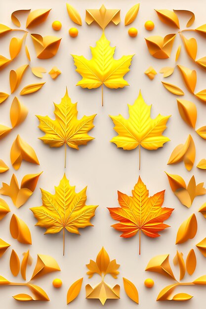 Top view perfect yellow maple leaf isolated on white background