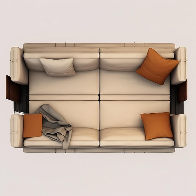 Top View Photo of sofa