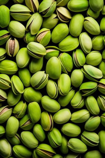 Top view pistachios texture