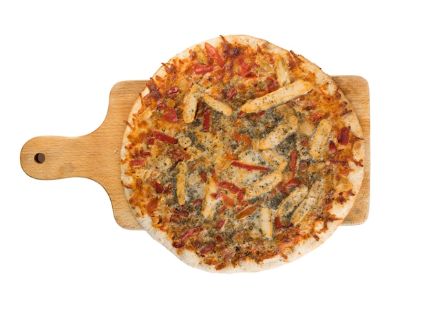 Top View Pizza Isolated