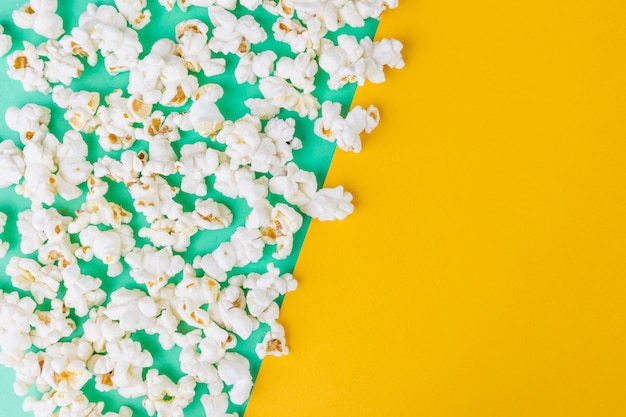Top view of popcorn