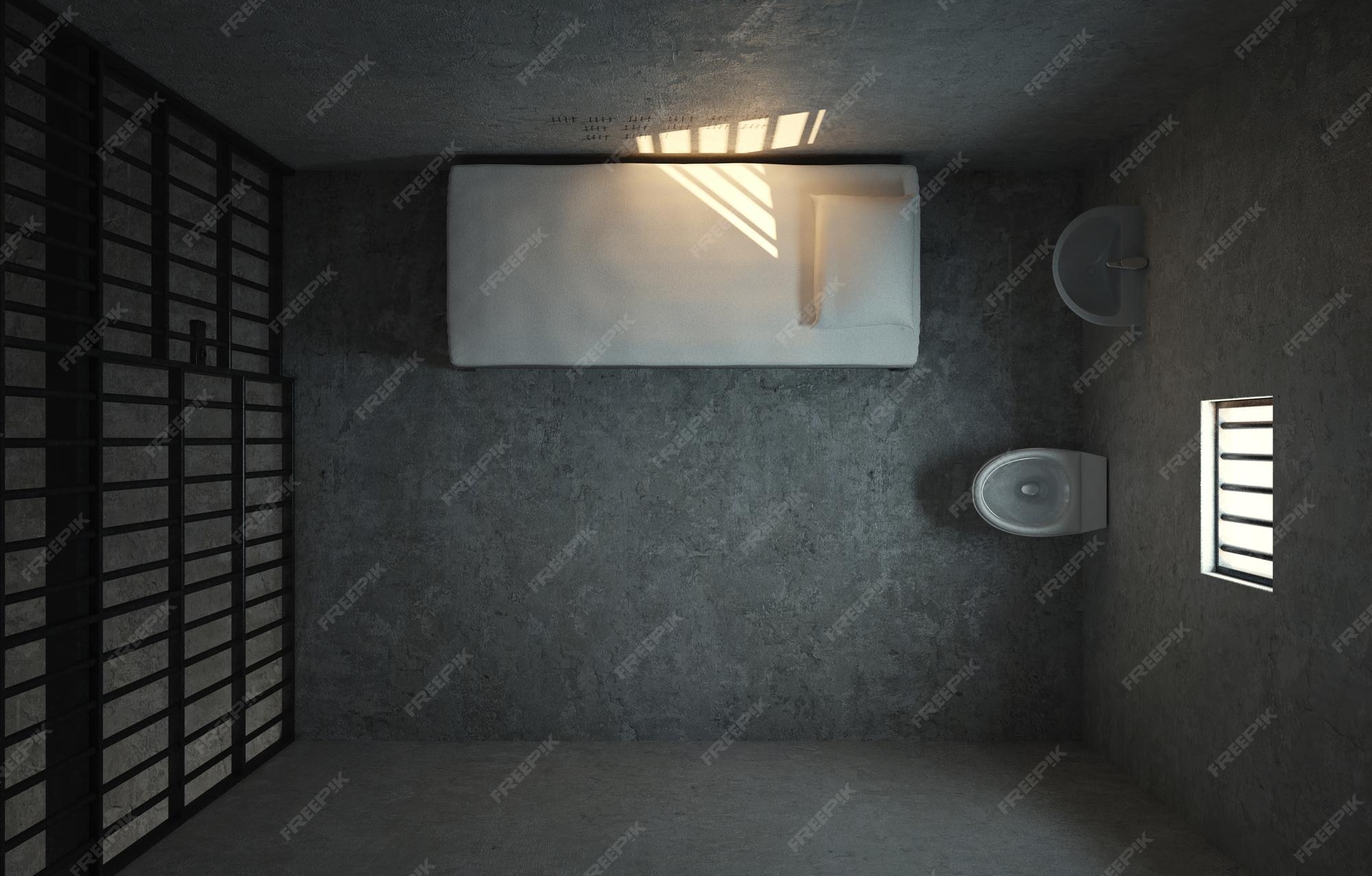Premium Photo Top View Of Prison Cell With Light From The Window tarpaulin-size-dimension-inches-mm-cms-pixel