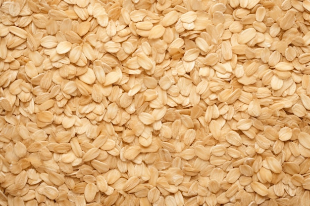 Top view of rolled oats as background