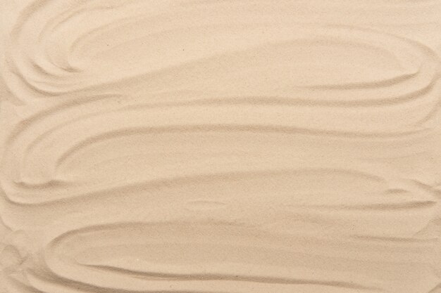 Photo top view of sand texture of sandy beach for background.