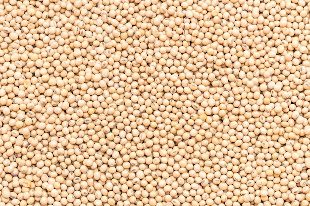 Top view soybean for food texture and background