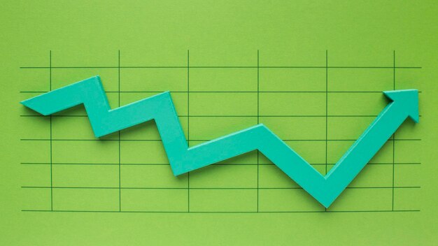 Top view statistics presentation Set