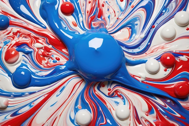Photo top view of toothpaste squeezed out in a swirling pattern