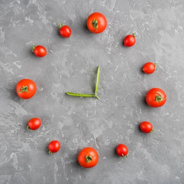 Top view of vegetables