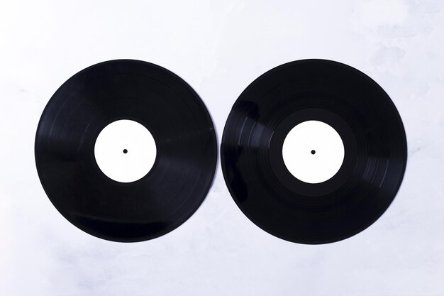 top view vinyl disks High quality and resolution beautiful photo concept