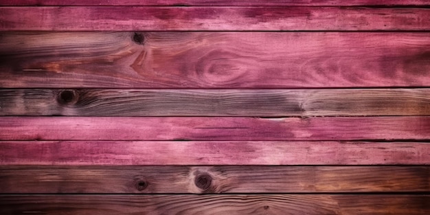 Top view Wooden table Wooden texture pink background Generative AI