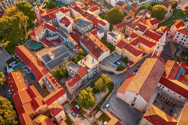 Top view of the Zadar Croatia
